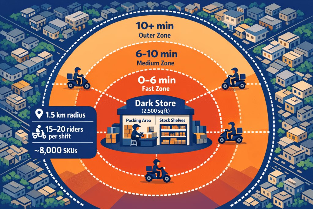 Technical Deconstruction of how Zepto Dark Store Model, Onevision media