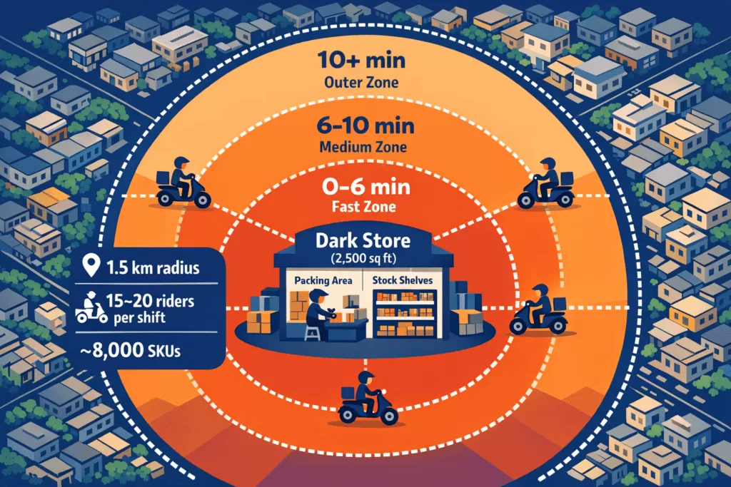 Technical Deconstruction of how Zepto Dark Store Model, Onevision media