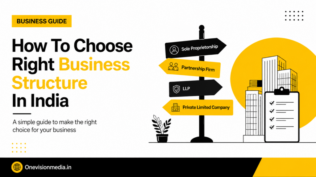How To Choose Right Business Structure In India