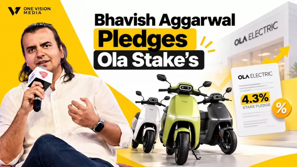 Bhavish Aggarwal Pledges Ola Electric Stake for Loan